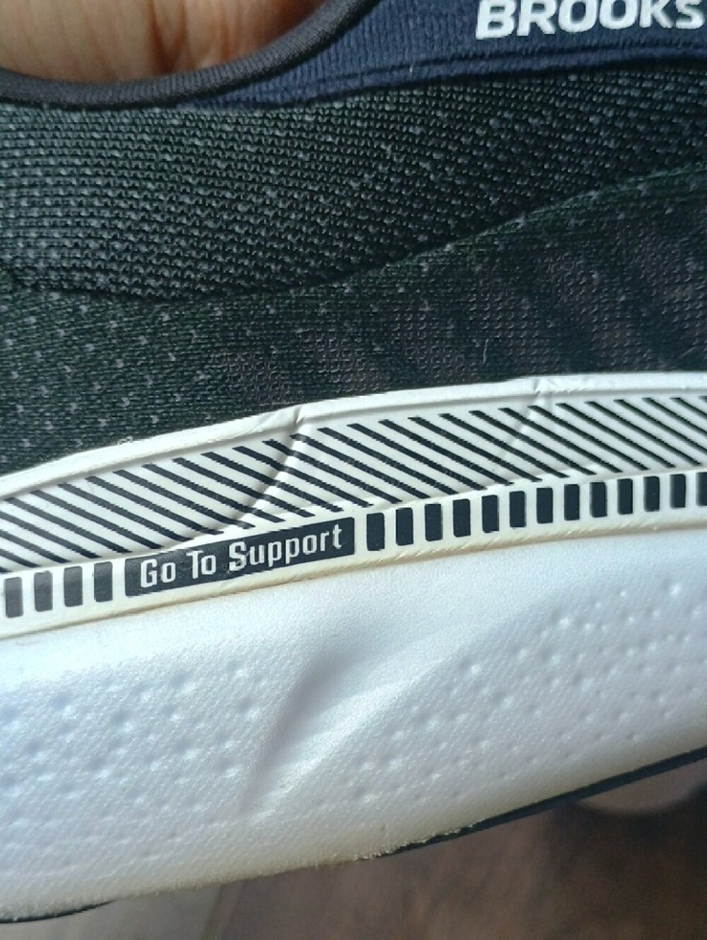 Brooks White and Black Running Shoe - Picture 8 of 13